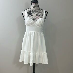 Princess Polly White Sleeveless women’s Dress size 2